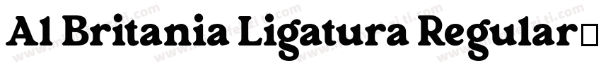 Al Britania Ligatura Regular字体转换